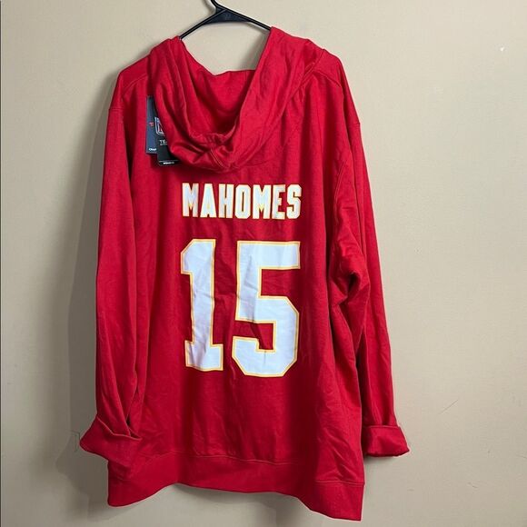 Fanatics NFL Women’s Size 4X Red Kansas City Chiefs Mahomes Jersey Hoodie NWT - Picture 5 of 5